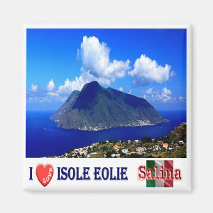 SCL038 AEOLIAN ISLANDS SALINA I Love, Fridge Magnet