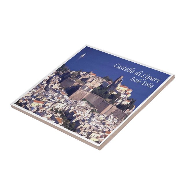 SCL046 AEOLIAN ISLANDS LIPARI, Sicily, Tile (Side)