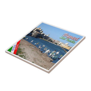 SCL057 TRAPANI, Old Town, Sicily, Tile