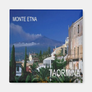 SCL069 TAORMINA, ETNA, Sicily, Fridge Magnet