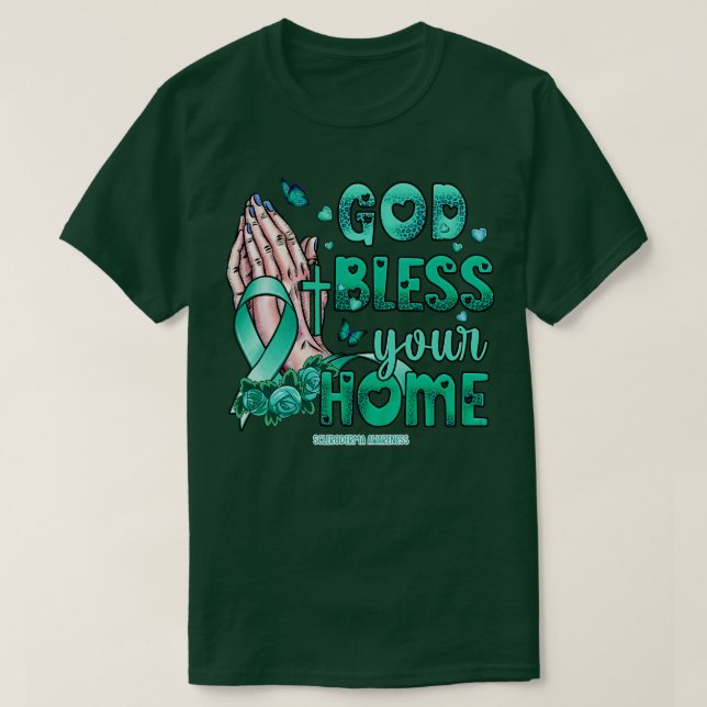 Scleroderma Awareness Awareness god bless faith ho T-Shirt (Design Front)