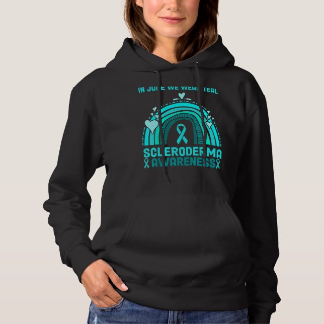 Scleroderma Awareness Month Ribbon Week Day Hoodie (Front)