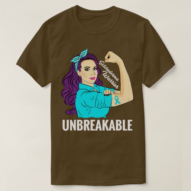 Scleroderma Awareness Rare Disease Connective Tiss T-Shirt (Design Front)