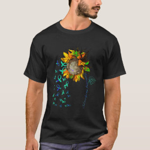 SCLERODERMA Awareness Sunflower T shirt