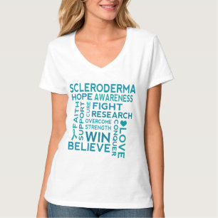 Scleroderma Awareness Word Cloud Support T-shirt