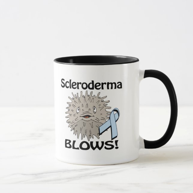 Scleroderma Blows Awareness Design Mug (Right)