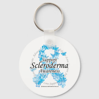 Scleroderma Ribbon of Butterflies Key Ring