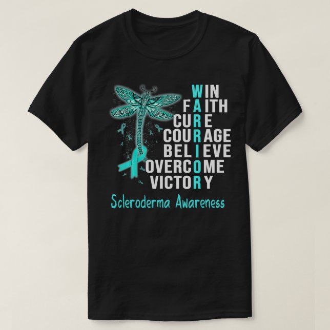 Scleroderma Warrior Scleroderma Awareness  T-Shirt (Design Front)