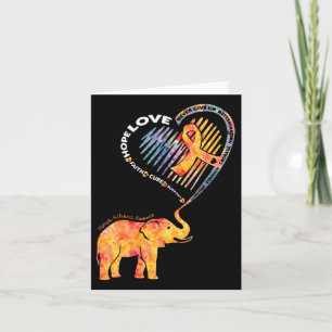 Sclerosis Awareness Faith Hope Love Support Card