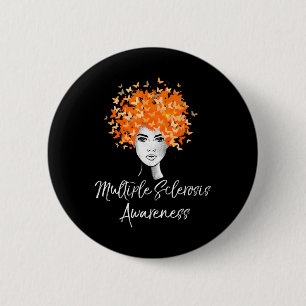 Sclerosis Awareness Ms Butterflies  6 Cm Round Badge