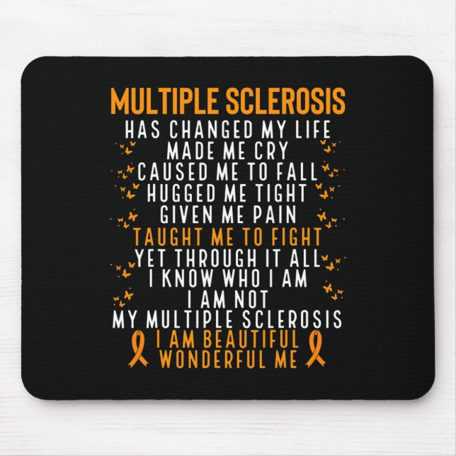 Sclerosis Awareness Survivor Cure Fight Ms Warrior Mouse Pad (Front)