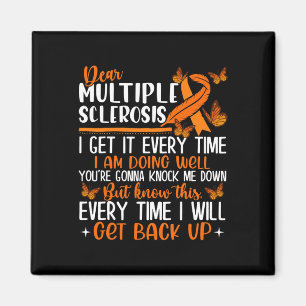 Sclerosis Butterfly Ribbon World Ms Day Magnet