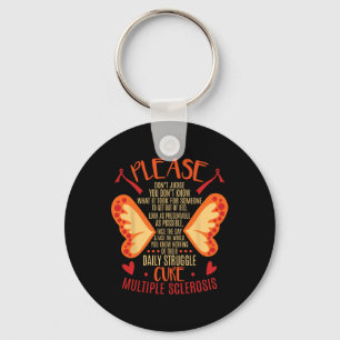 Sclerosis Daily Truggle Cure  Key Ring