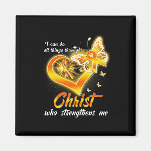 Sclerosis - I Can Do All Things Through Christ Magnet
