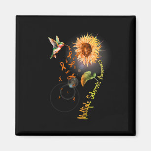 Sclerosis Sunflower Hummingbird Magnet