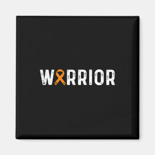 Sclerosis Warrior Awareness Ms Orange Ribbon Magnet