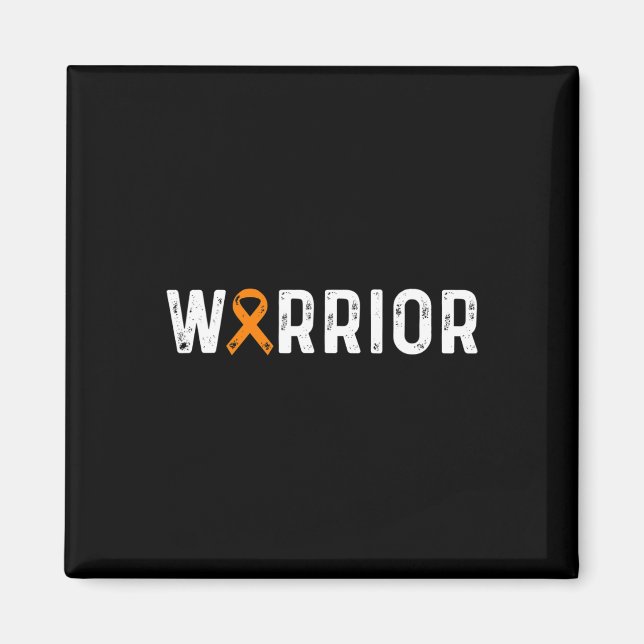Sclerosis Warrior Awareness Ms Orange Ribbon  Magnet (Front)