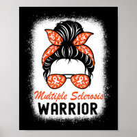 Sclerosis Warrior Ms Awareness Messy Bun 