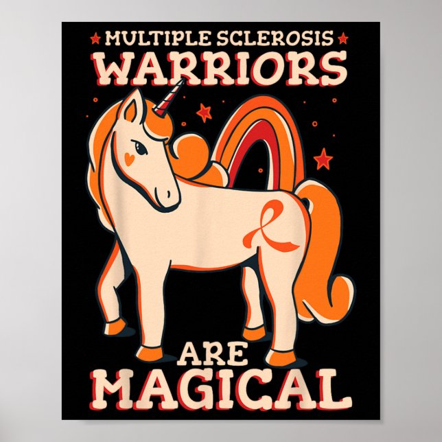 Sclerosis Warriors Are Magical Kids Ms  Poster (Front)
