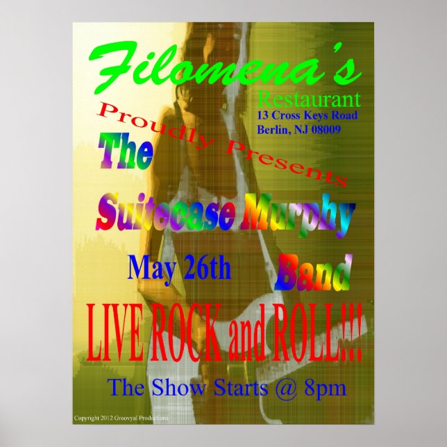 SCMB @ Filomena's 2 Poster (Front)