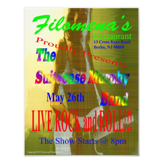 SCMB @ Filomena's Photo Print (Front)