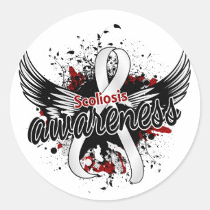 Scoliosis Awareness 16 Classic Round Sticker