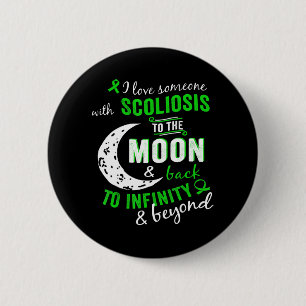 Scoliosis Awareness  For WomenMen Scoliosis  6 Cm Round Badge
