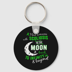 Scoliosis Awareness  For WomenMen Scoliosis  Key Ring