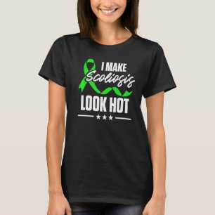 Scoliosis Awareness Hot Scoliotic Warrior Survivor T-Shirt