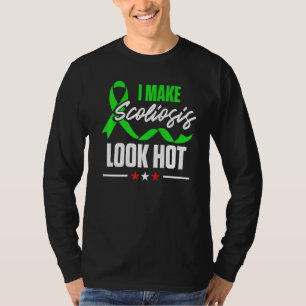 Scoliosis Awareness Hot Scoliotic Warrior Survivor T-Shirt