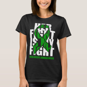 Scoliosis Awareness Month June Green Ribbon Her Fi T-Shirt