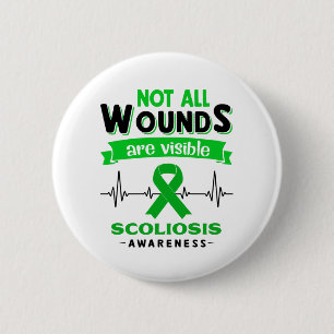 Scoliosis Awareness Month Ribbon Gifts 6 Cm Round Badge