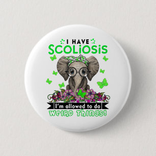 Scoliosis Awareness Month Ribbon Gifts 6 Cm Round Badge