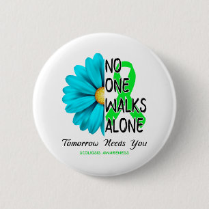 Scoliosis Awareness Month Ribbon Gifts 6 Cm Round Badge