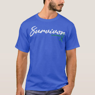 Scoliosis Awareness Survivor Glitter Ribbon Hope F T-Shirt