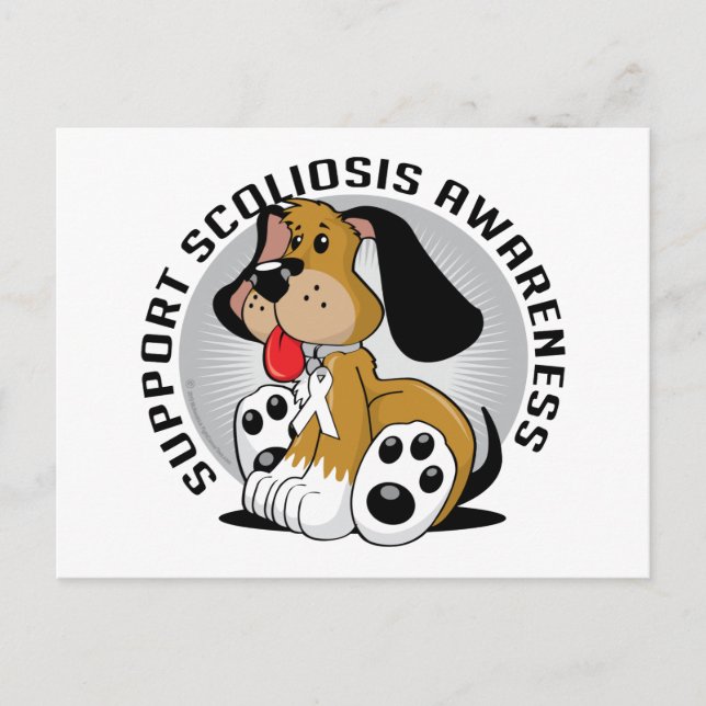 Scoliosis Dog Postcard (Front)