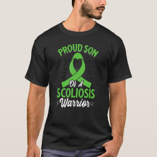 Scoliosis  Spinal Fusion Green Ribbon Awareness Sc T-Shirt