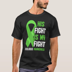Scoliosis Spinal Injury My Fight Awareness Ribbon T-Shirt