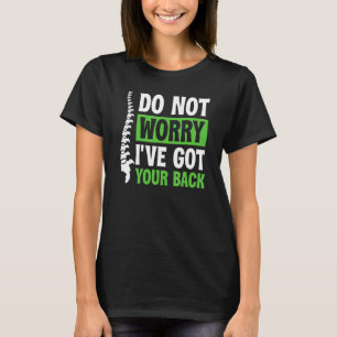 Scoliosis Spine Anatomy Green Ribbon Scoliosis Aw T-Shirt