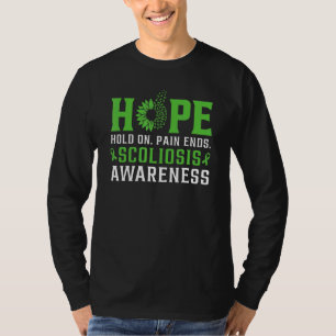 Scoliosis Survivor Spinal Injury Ribbon Scoliosis T-Shirt