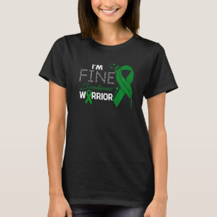 Scoliosis Warrior I'm Fine Feather Ribbon Premium T-Shirt