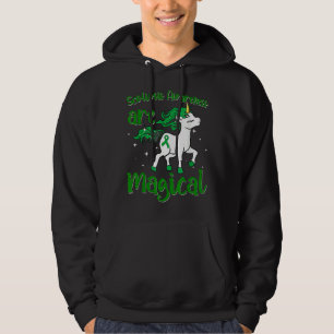 Scoliosis Warrior Magical Unicorn Scoliometer Gree Hoodie