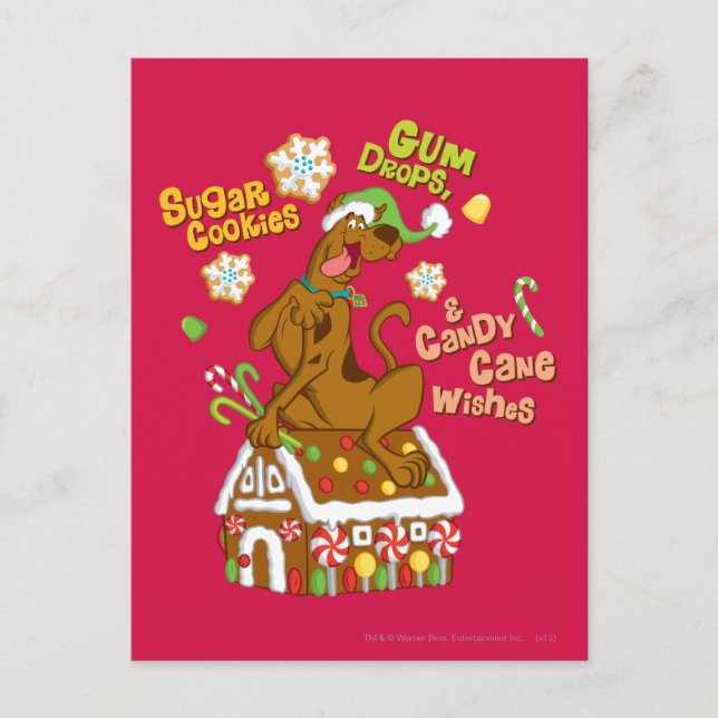 Scooby and Gingerbread House Postcard (Front)