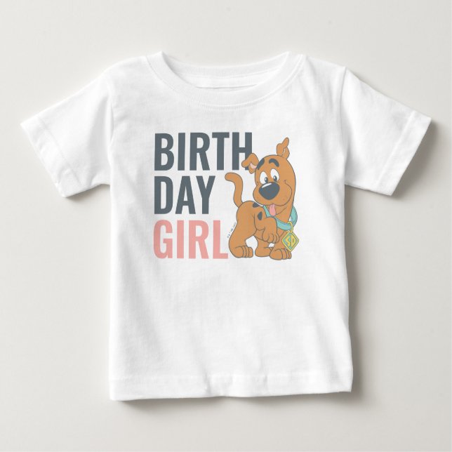 Scooby-Doo 1st Birthday Girl Baby T-Shirt (Front)