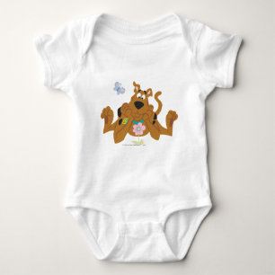 Scooby-Doo Admiring Flower Baby Bodysuit