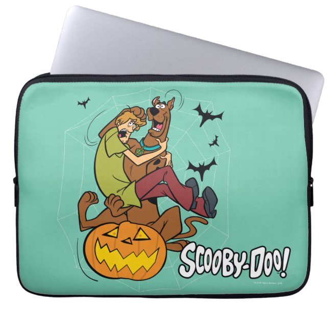 Scooby-Doo and Shaggy Halloween Fright Laptop Sleeve (Front)