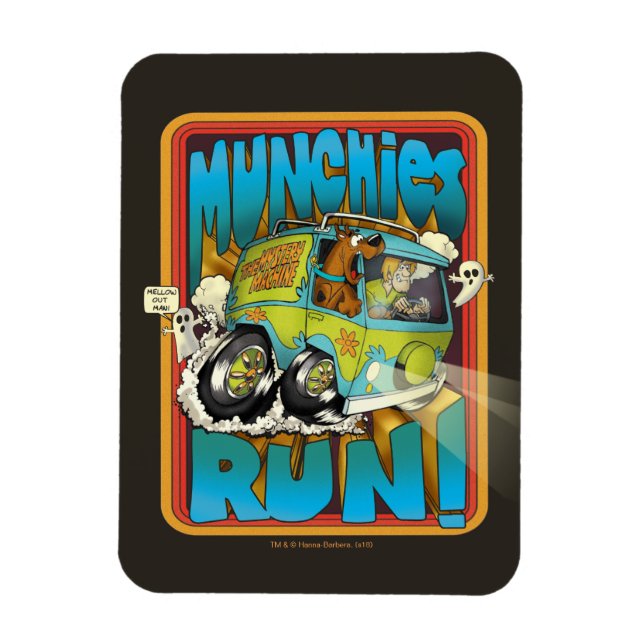 Scooby-Doo and Shaggy "Munchies Run!" Magnet (Vertical)