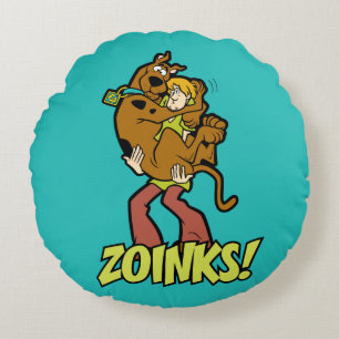 Scooby-Doo and Shaggy Zoinks! Round Cushion