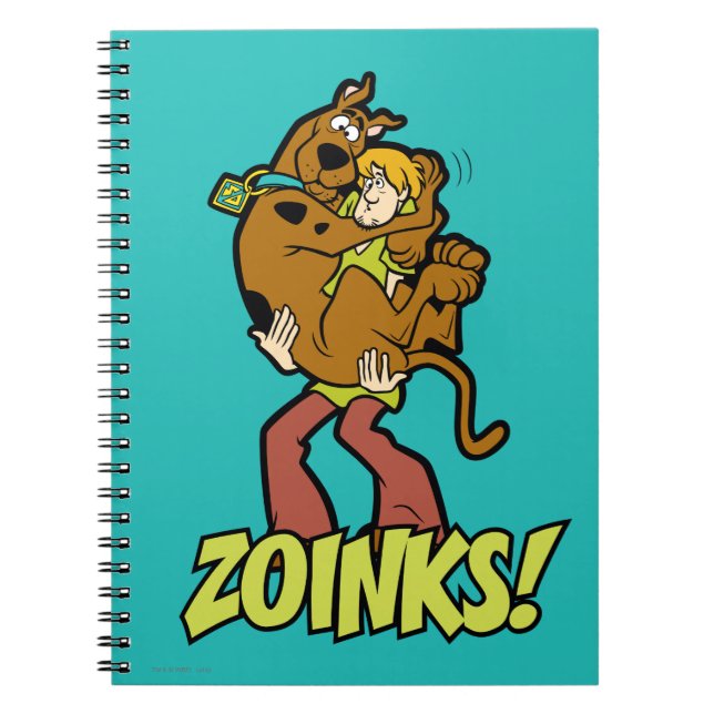 Scooby-Doo and Shaggy Zoinks! Spiral Notebook (Front)