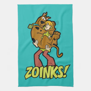 Scooby-Doo and Shaggy Zoinks! Tea Towel